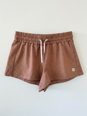 Rylee + Cru Play X Play Athletic Shorts Heathered Rust Clay Girls Size 6-7